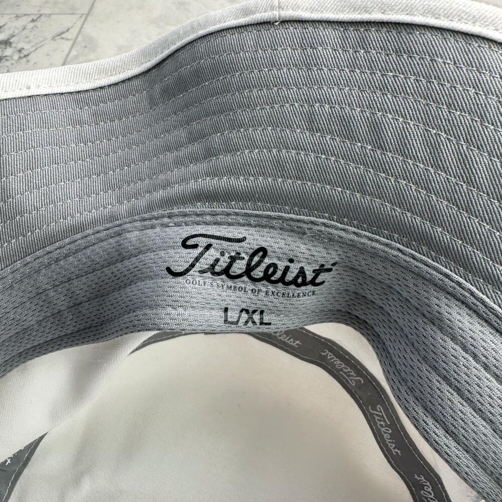 Titleist Golf Montauk Bucket Full Brim Hat/Cap - White/Black SIZE: L/XL - Picture 4 of 4